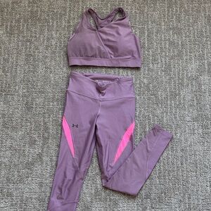 Under Armour Lavender and Pink Workout Set